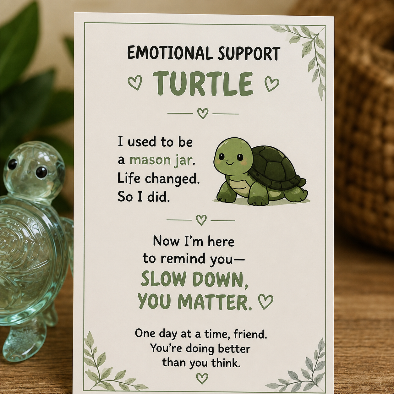 ๐Buy 3, Get 1 Free ๐ Emotional Support Glass Animal Gift โ A Little Reminder You Matter.