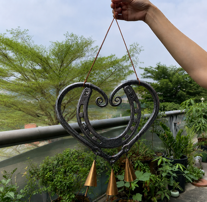 ❤100% Handmade | The Horseshoe Heart Wind Chime❤