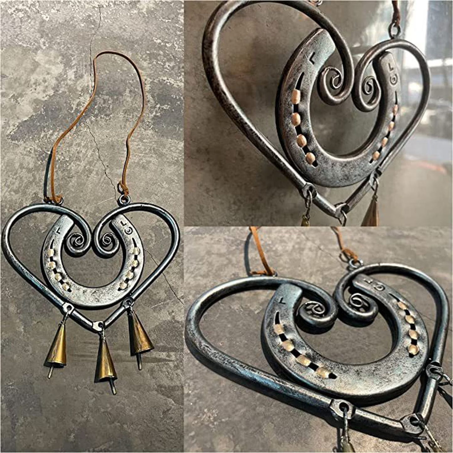 ❤100% Handmade | The Horseshoe Heart Wind Chime❤